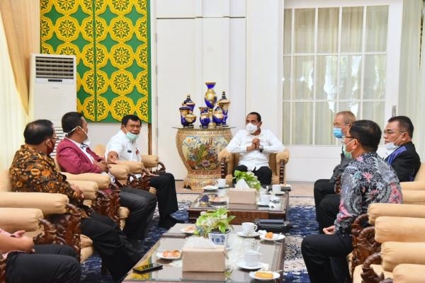 Audiensi Pimpinan Sinode GKPI, Edy Rahmayadi Ajak Doakan Covid-19 Segera Berakhir